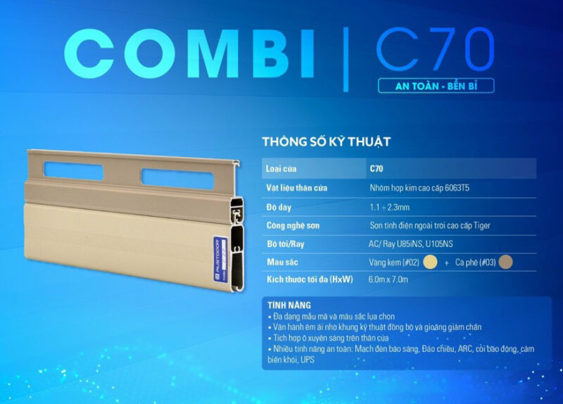 Cửa Cuốn Austdoor Siêu Thoáng C70