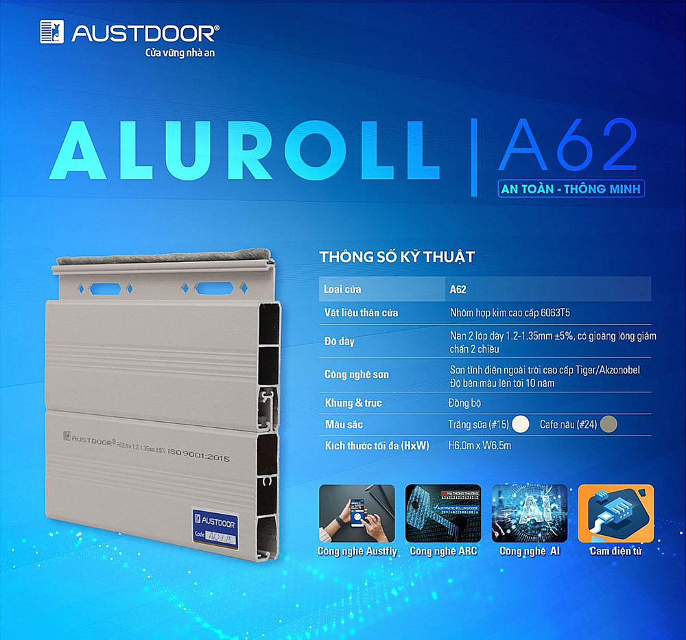 Cửa Cuốn Austdoor Khe Thoáng A62