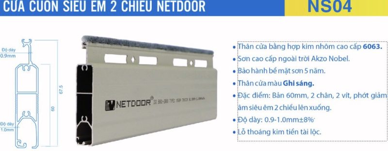 Cửa cuốn khe thoáng NS04
